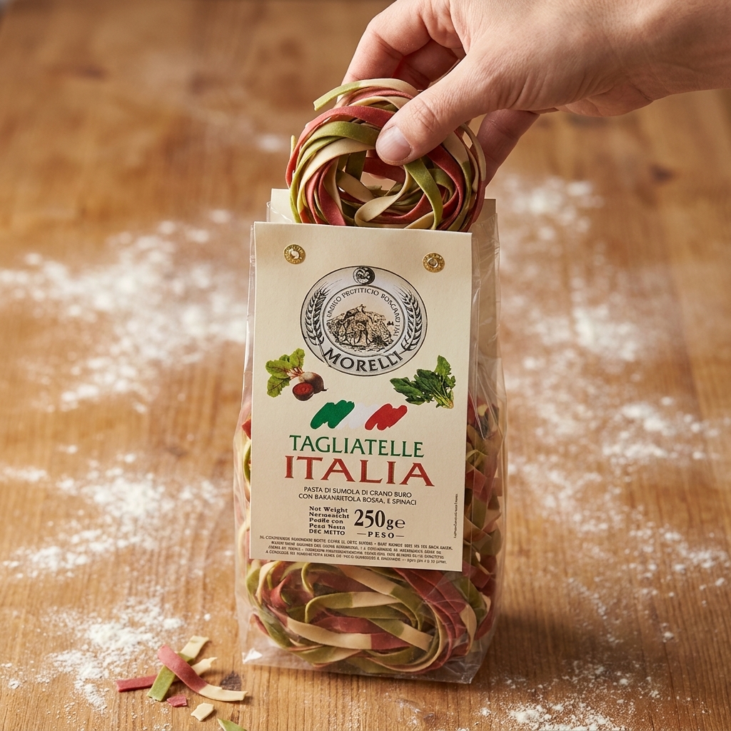 Tagliatelle Italia (Beetroot & Spinach Tricolore)