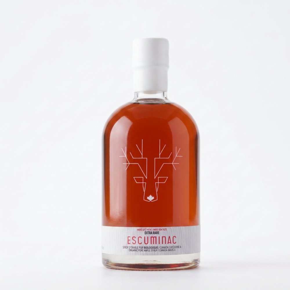 Extra Rare Pure Organic Maple Syrup (Amber, Rich Taste)