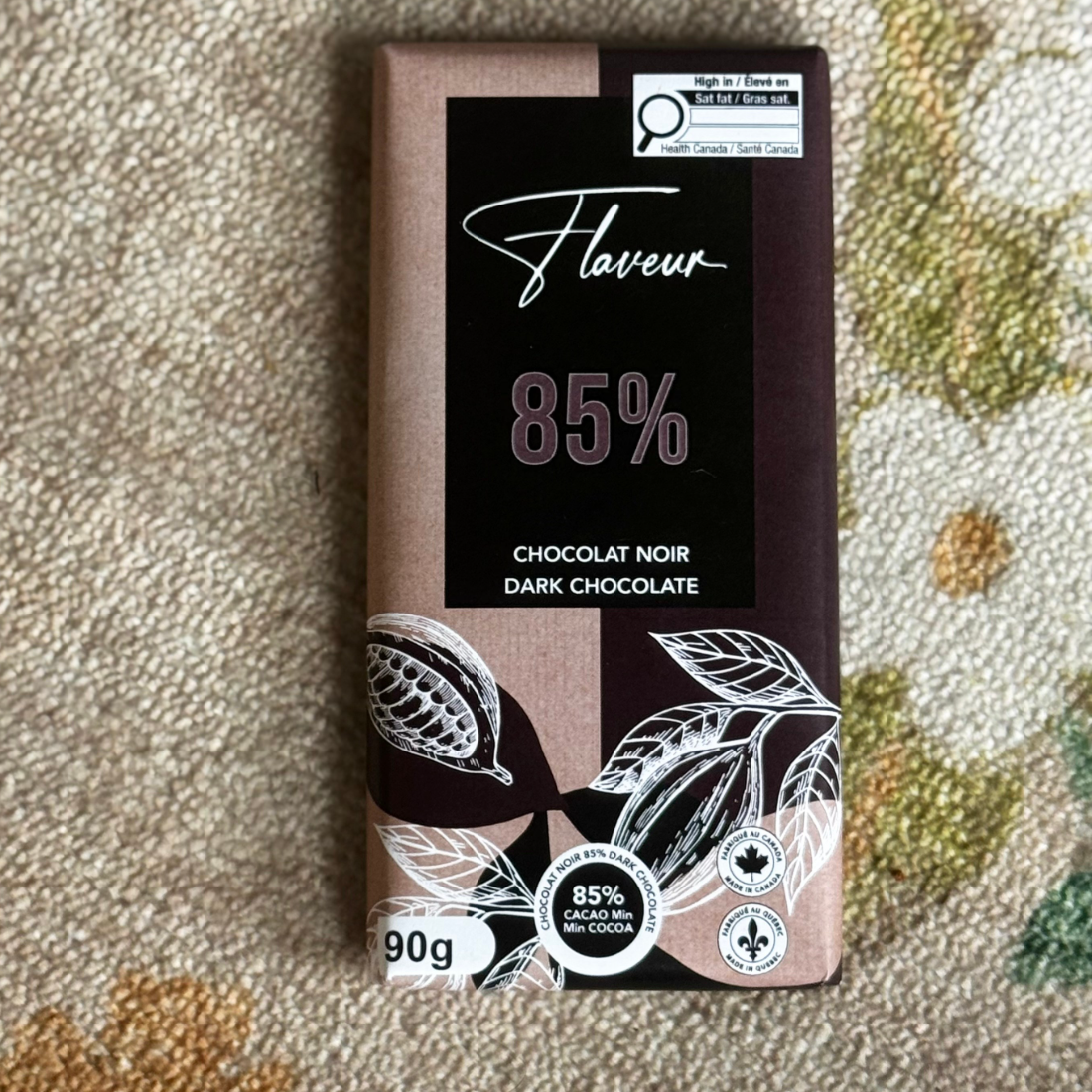 85% Dark Chocolate Bar